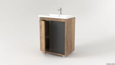 Дабер Тумба под умывальник 013 Cersanit Como 70 Т13.7C.0.22 (дуб галифакс/серый)