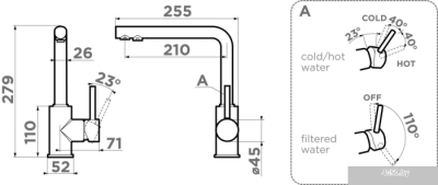 Omoikiri Nakagawa 2 Plus-GB (графитовый)