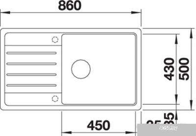 Кухонная мойка Blanco Legra XL 6 S (черный)