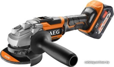 Угловая шлифмашина AEG Powertools BEWS 18-125BL-502C 4935464417 (с 2-мя АКБ, кейс)