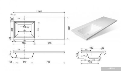 Эстет Dallas Silk 110x48 L ФР-00014872