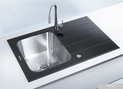Кухонная мойка Tolero Ceramic glass TGR-780 (черный)