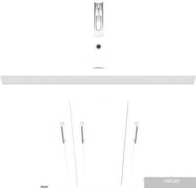 Laparet Тумба под умывальник Novus 80 (белый глянец)
