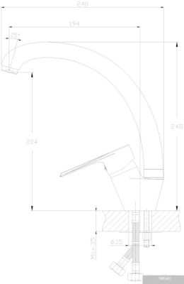 Смеситель Rossinka Silvermix RS28-23