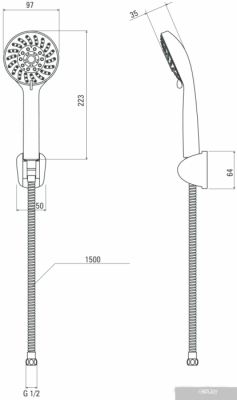 Душевой гарнитур Deante Avis NGV 041K
