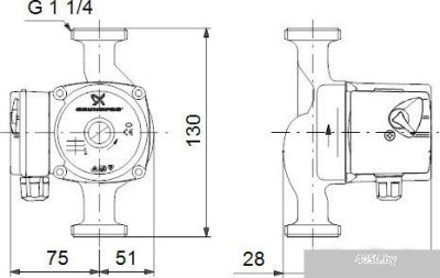 Насос Grundfos UPS 20-60 130