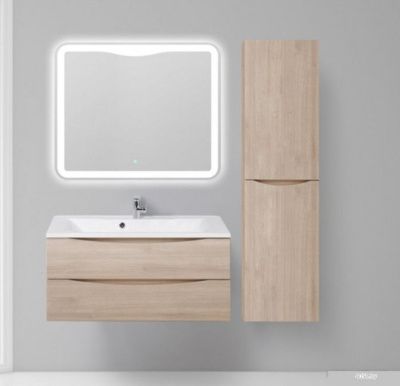 BelBagno Шкаф-пенал Fly-Marino-1500-2A-SC-RG-P-L (rovere grigio)