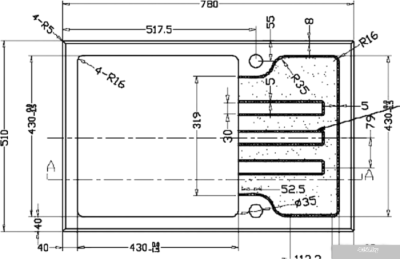 Кухонная мойка ZorG GL-7851 (черный/графит)