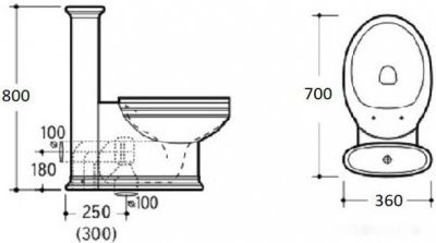 Унитаз CeramaLux 1409