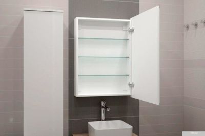 Континент Шкаф с зеркалом Allure Led 55x80 (правый)