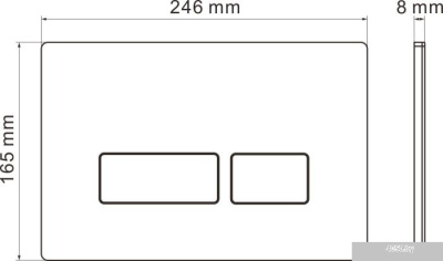 Roxen Antares в комплекте с инсталляцией StounFix Slim 6 в 1 570840 (кнопка: белый глянец)