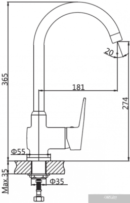 Смеситель AV Engineering AVCID4-A557