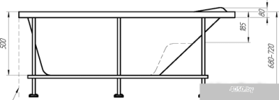 Ванна 1Марка Gracia 170x99R