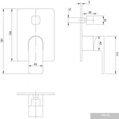 Смеситель Omnires Baretti BA7835 CR