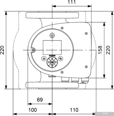 Насос Grundfos Magna3 32-40 F
