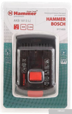 Hammer AKB1813Li (18В/1.3 Ah)