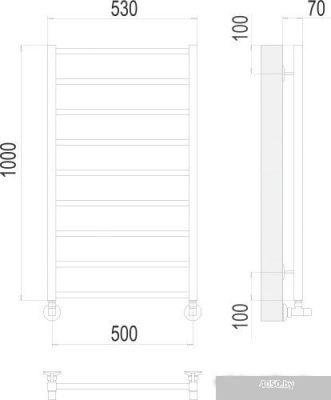 Полотенцесушитель TERMINUS Контур П9 500х1000
