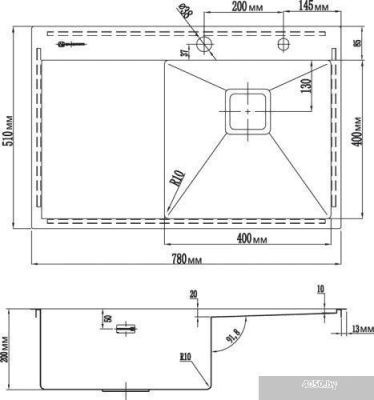 Кухонная мойка Omoikiri Akisame 78-LG-R [4993086]