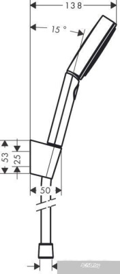 Hansgrohe Pulsify Select 105 3jet 24302700 (белый матовый)