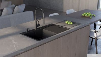 Omoikiri Akisame 86-GB-R Side (графит)