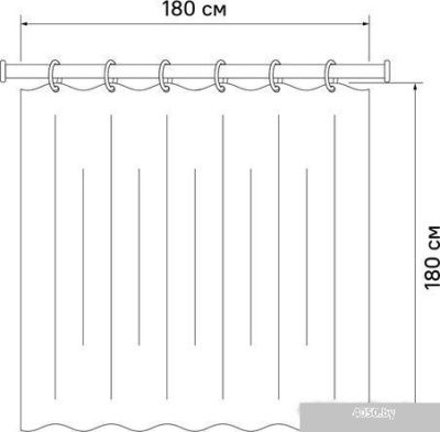 Шторка-занавеска для ванны IDDIS P09PV11i11