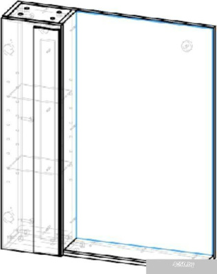Garda Шкаф с зеркалом Sorento 3-700L