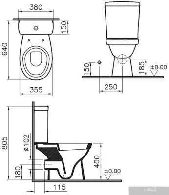 Унитаз Vitra Norm Eisberg 9844B099-7202
