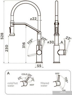 Omoikiri Makkari 2 Plus-SB-GB-BL (графит/черный)