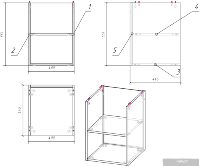 Cersanit Модуль для тумбы Moduo 40 MD-MOD40-SZ