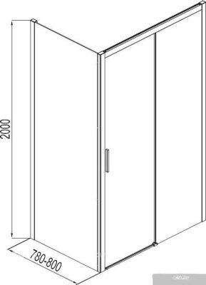 Aquanet Pleasure AE60-F-80H200U-BT + AE60-N-120H200U-BT 80x120