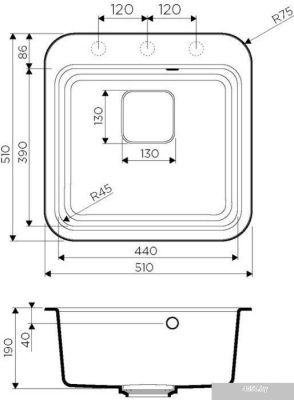 Кухонная мойка Omoikiri Tasogare 51-PA