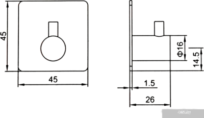 Крючок для ванны Ledeme L215B-4 (4 шт)