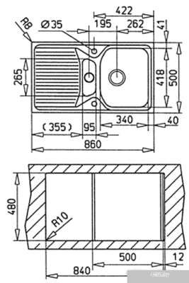 Кухонная мойка TEKA Texina 50 B-TG (бежевый)