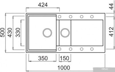 Кухонная мойка Elleci Easy 475 Bianco 68