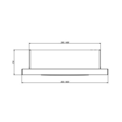Кухонная вытяжка Elikor Slide 60П-430 (черный/черный)