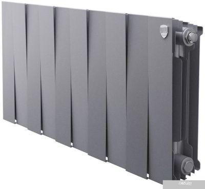 Royal Thermo PianoForte 300 Silver Satin (10 секций) боковое подключение