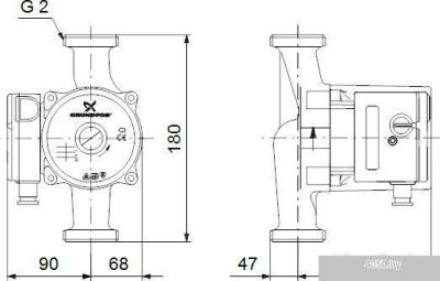 Насос Grundfos UPS 32-100 180
