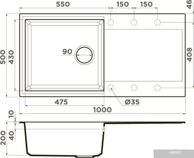 Omoikiri Sakaime 100 WH (белый)