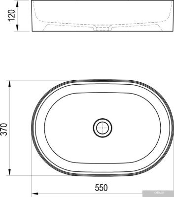 Умывальник Ravak Ceramic Slim O XJX01155001