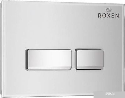 Roxen Simple Compact в комплекте с инсталляцией StounFix Slim 6 в 1 964407 (кнопка: белое стекло)