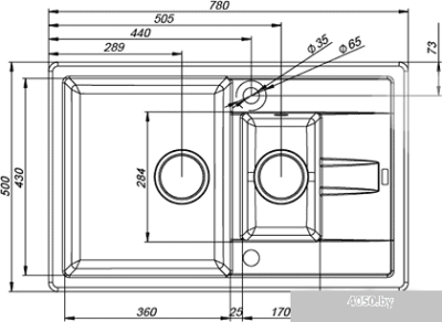 Кухонная мойка IDDIS Vane G V20W785i87