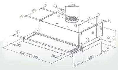 Кухонная вытяжка Faber Flox BK A50 315.0567.354