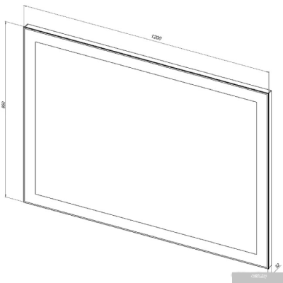 Aquanet Зеркало Алассио New 12085 Led 00249349