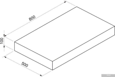 Wellsee Genuine Tree 162001000, 80 см (столешница)