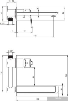 Deante Arnika BQA R54L (золото)