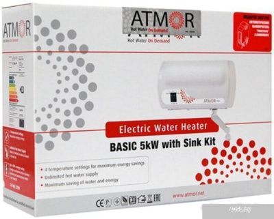 Водонагреватель Atmor Basic 5 кВт кран