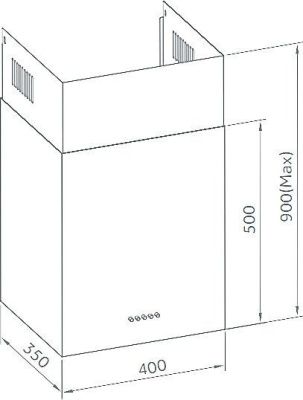 Кухонная вытяжка Weissgauff Box 40 PB Black