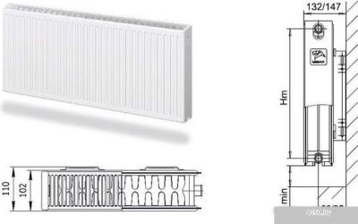 Стальной панельный радиатор Лемакс Compact 22 500x800