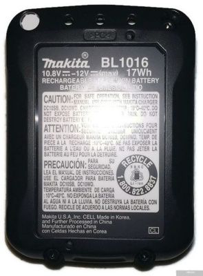 Makita BL1016 (12В/1.5 Ah)