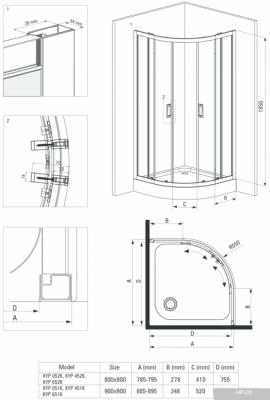 Deante Funkia 80x80 KYP N52K
